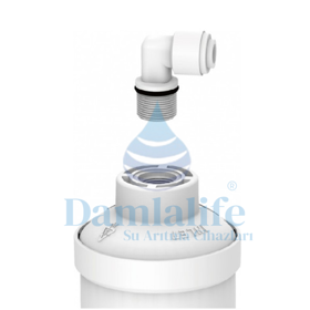 Su Arıtma Cihazı Filtre Bağlantı L Dirsek Set Dişli Quick Sistem