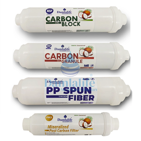 DamlaLife Çubuklu Dörtlü Mineralli Post Karbon Tatlandırıcılı Filtre Seti
