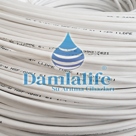 Taiwan 6 MM Hortumu 1/4 Su Arıtma Hortum NSF Onaylı (5 Metre)