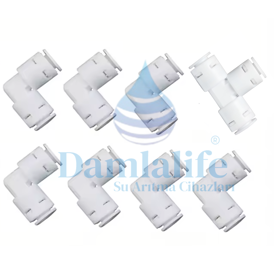 Su Arıtma Cihazı Filtresi Bağlantı Dirsek Seti - Quick Sistem