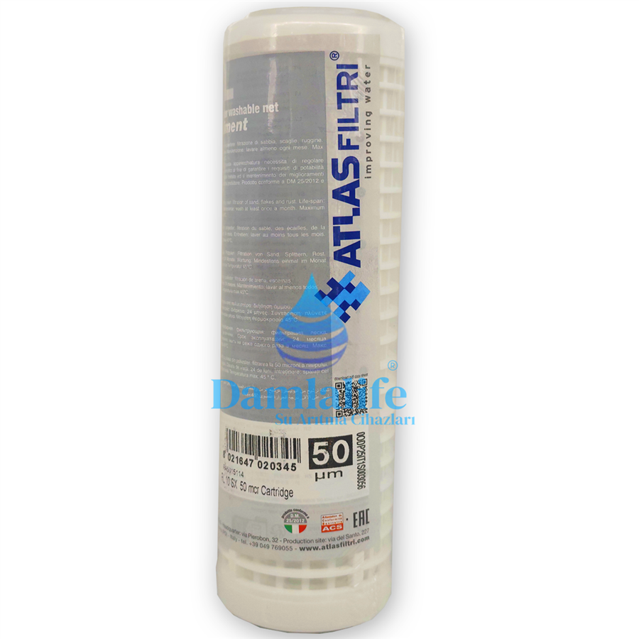 atlas yıkanabilir filtre