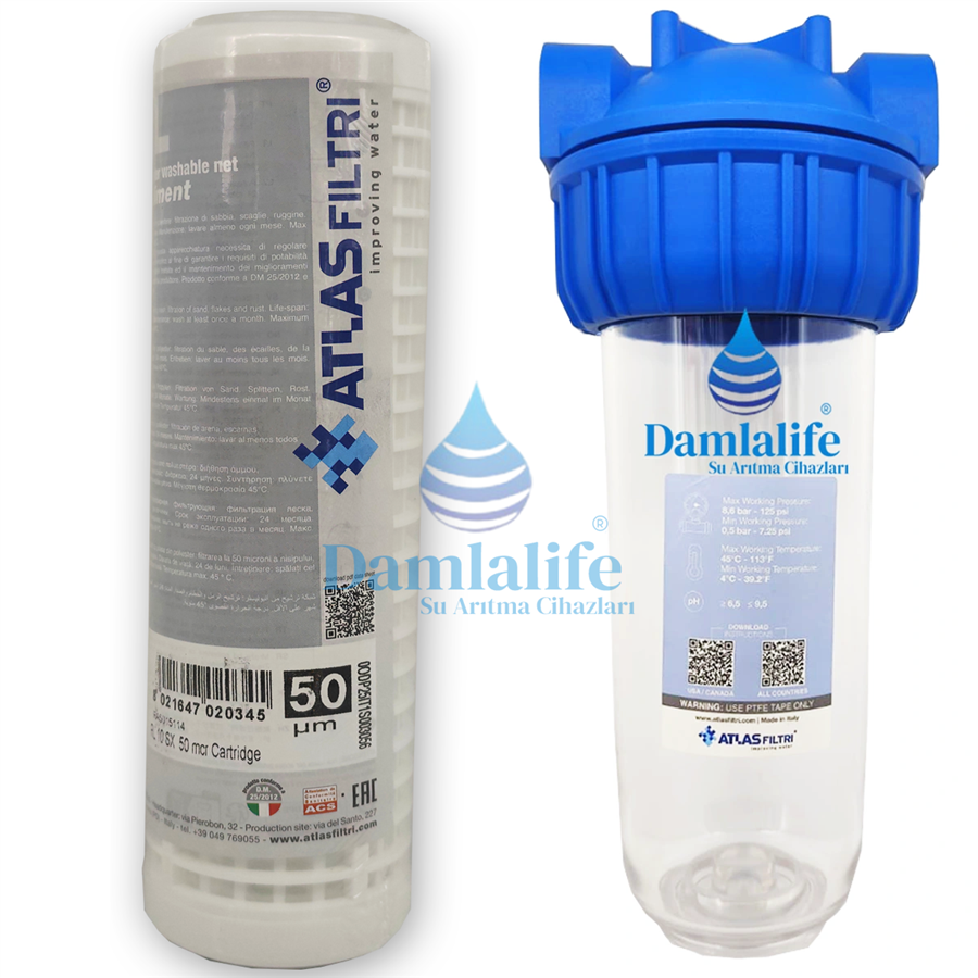 yıkanabilir filtre ve kabı