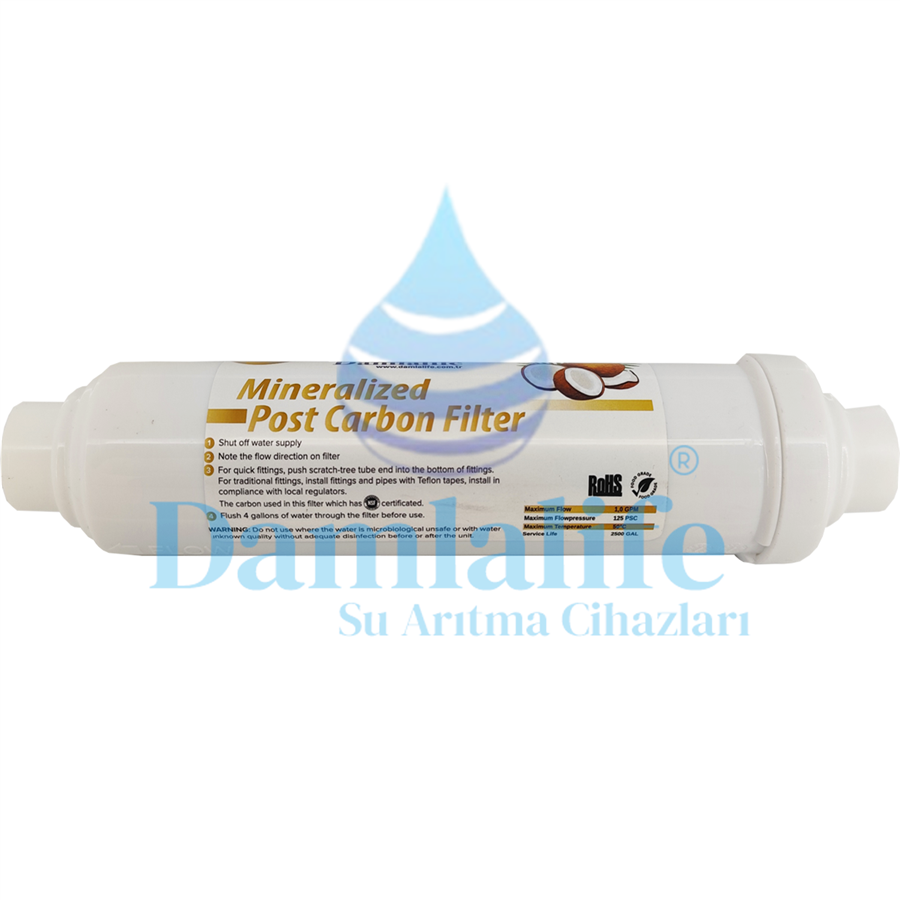 mineralli post karbon filtre